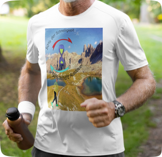 Jogging in den Bergen Premium Organic Shirt